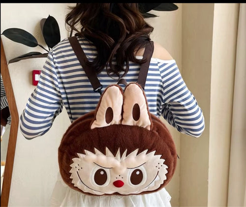 Bolso Peluche Cara Labubu